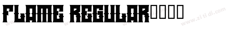 Flame Regular字体转换
